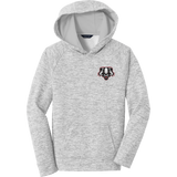 Scary Badgers Youth PosiCharge Electric Heather Fleece Hooded Pullover